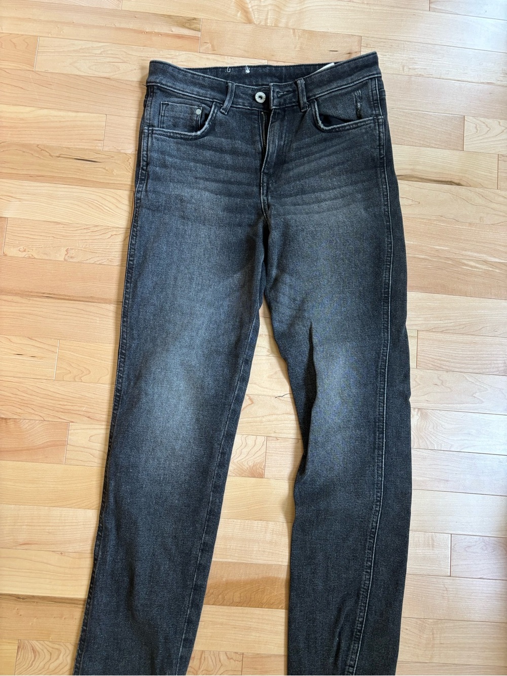 H&M Men's Charcoal Slim Straight Jeans